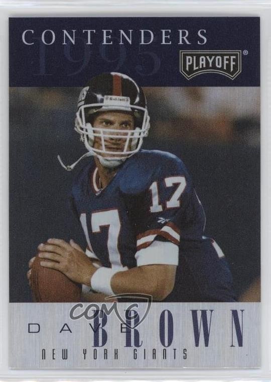 1995 Playoff Contenders Dave Brown #71 0uk4