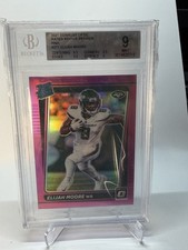 2021 Donruss Optic Elijah Moore #P-271 Pink BGS 9 Jets (RC)