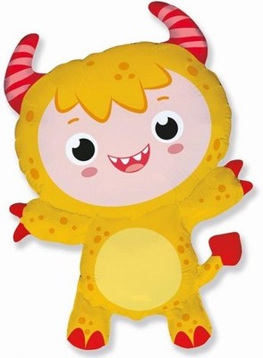 Folienballon 24 FX - Kleines Monster (Gelb)
