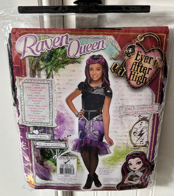 Brandneu Ever After High Rabenkönigin Verkleidung Kostüm Alter 10-12 Rubine
