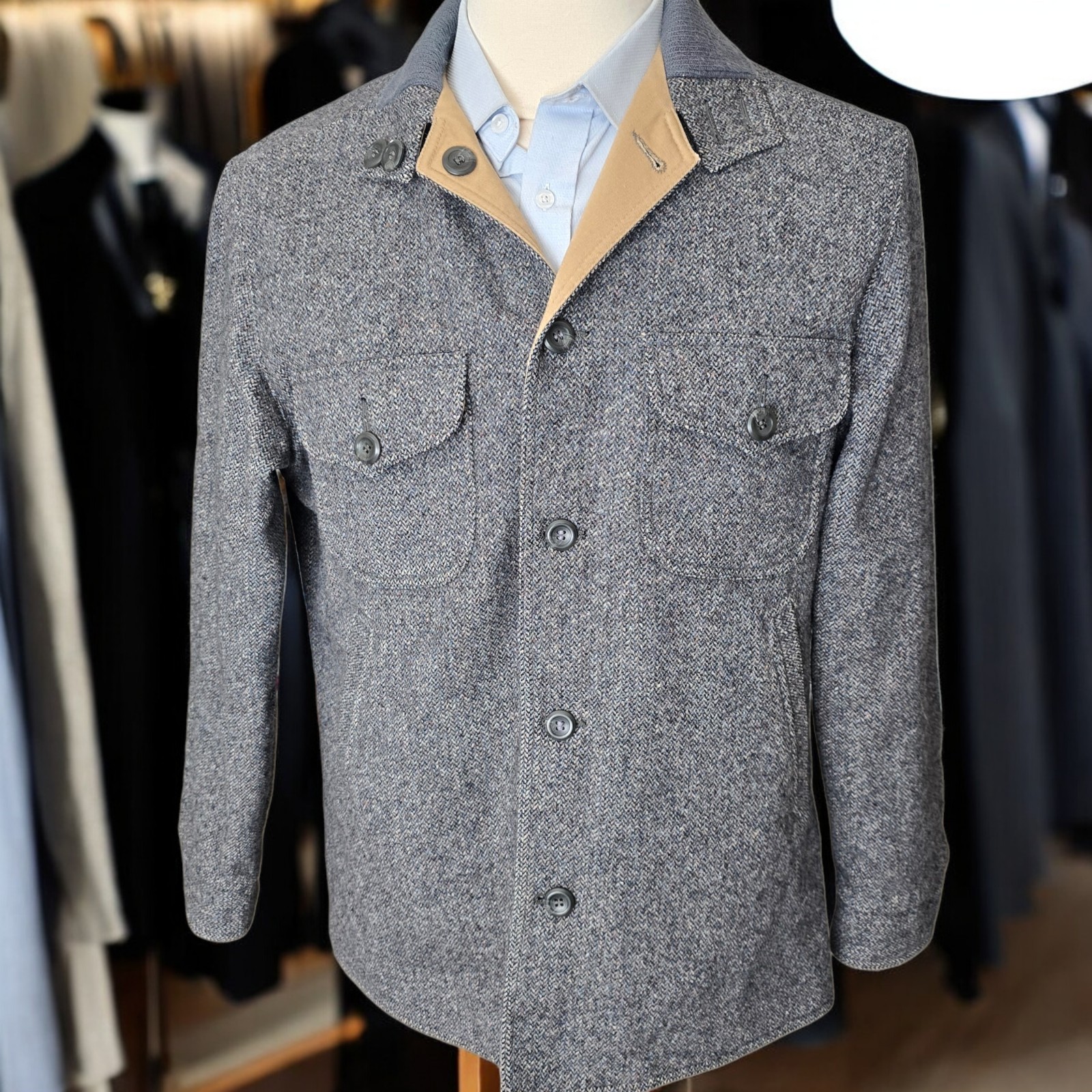 Vintage Pendleton Tweed Shacket Medium 1960s Reve… - image 1