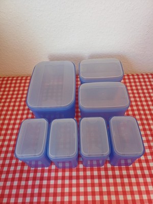 Tupperware   * Swing Box * 2,2 L + 2 x 1 L + 4 x 450 ml  mit Deckel * blau #2