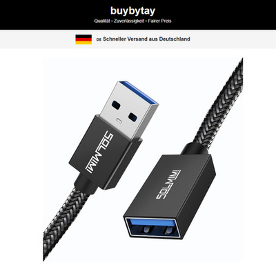 USB 3.0 Verlängerungskabel A Stecker auf Buchse 1,2m für Geräte