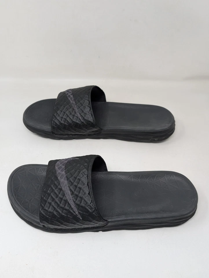Sandalias Nike Benassi para hombre talla 10 negras suaves solares antracita 705474-091 Foto 3 de 4
