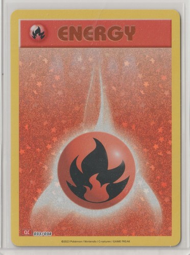 2023 Pokémon TCG Classic: Charizard Deck FIRE ENERGY 33/34 MINT HOLO #5