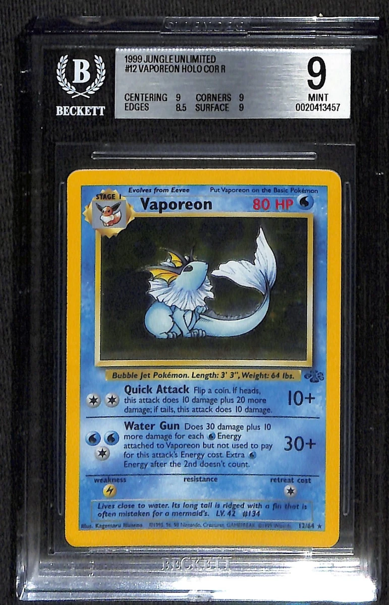 25+ Pokémon TCG Beckett Grading Services (BGS) Jungle Holo Rare