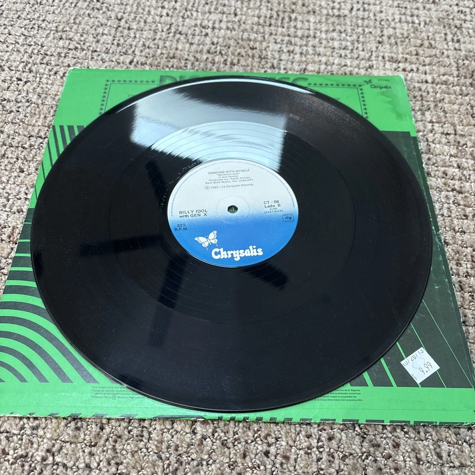 Billy Idol - Mony Mony = Dinero, Dinero / Dancing with Myself LP VG+++ - Image 4 of 4