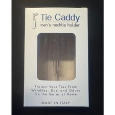 NEW Men's Necktie Tie Caddy Holder Acrylic Storage Case for Travel No Wrinkles!