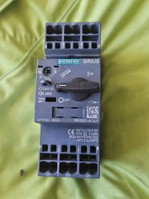 Siemens 3RV2021-4CA25 MSP S0 17-22A AUX 1NO 1NC SPRING — Circuit Breakers & Fuses