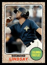 Desmond Lindsay 2017 Topps Heritage Minor League #40 Columbia Fireflies