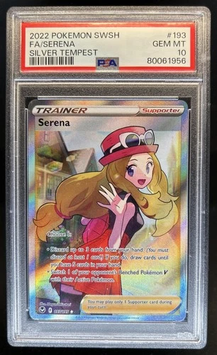 2022 Pokemon SWSH Silver Tempest Serena #193/195 PSA 10 GEM MINT