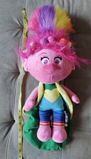 Dreamworks Trolls Rainbow Poppy Doll LARGE Plush 22 Inches EUC Stuffed Nice