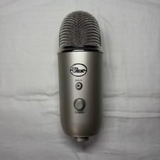 Blue Yeti Desktop USB Condenser Microphone For Streaming Podcasting Silver Works