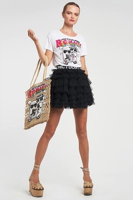 House of Mua Mua COCO & KARL SECRET ROMANCE Sequin Tee-Shirt Size L $280 (B420)