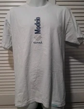 Rare Diamond Supply Co x Modelo Especial White T-Shirt Size L 21" X 29"