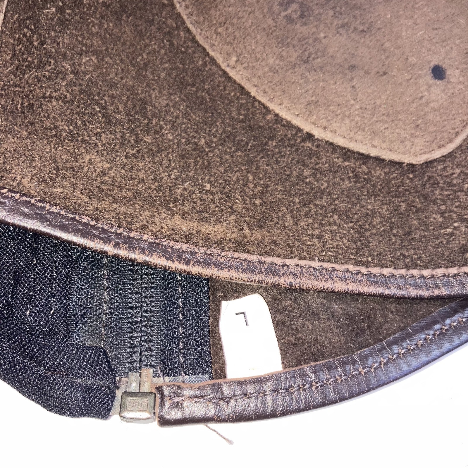 Ovation Pro Topgrain Brown Suede Leather Half Chaps Size L 18"