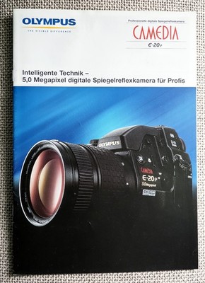 Olympus E-20 P Prospekt, von 8/2002, sehr gut erhalten
