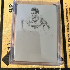 2015-16 Panini Flawless Andrew Wiggins Premium Ink Black Printing Plate 1/1