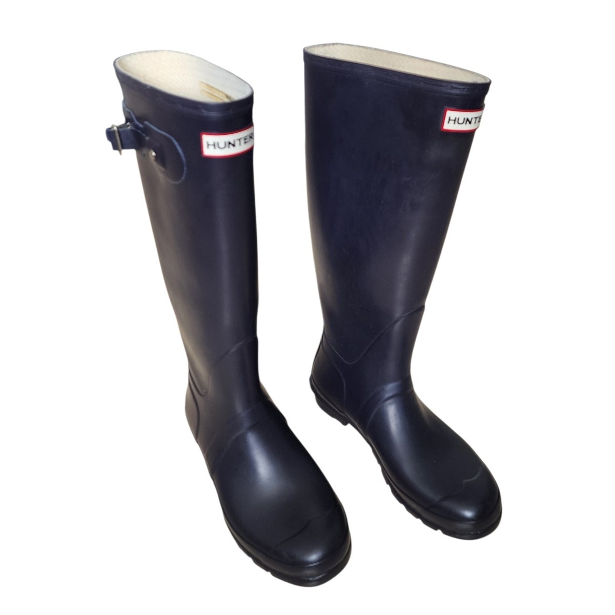 HUNTER Womens Original Tall Wellington Rubber Rain Boots SIZE 9F