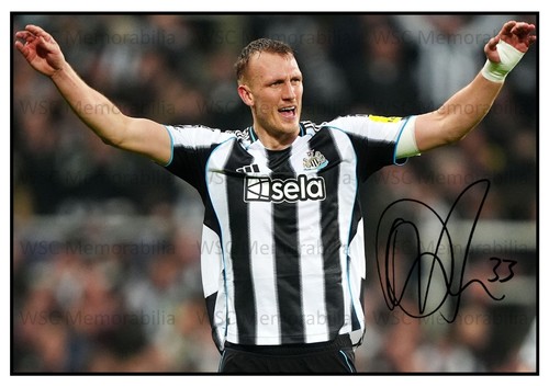 11402. Dan Burn Signed Pictures (A4 Prints) Newcastle Brighton England etc.
