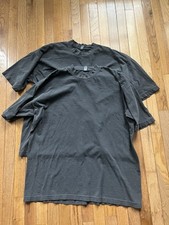 Los Angeles Apperal 6.5 ounce made in USA t shirt vintage black lot of 2 size XL