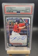 2024 Bowman - Chrome Prospect Autographs Kyle Teel #CPA-KT Speckle Psa 10