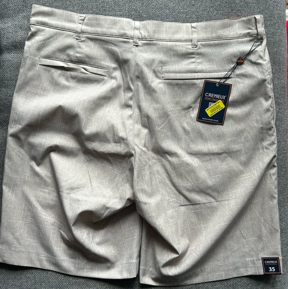 Daniel Cremieux Soho Performance Tech Men's 35 Waist Khaki Shorts Athleisure 9” Foto 2 de 2