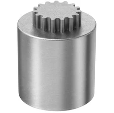 2-Piece Gear Cylinder Puzzle – Wire EDM Cut Zero Tolerance Desk Trinket