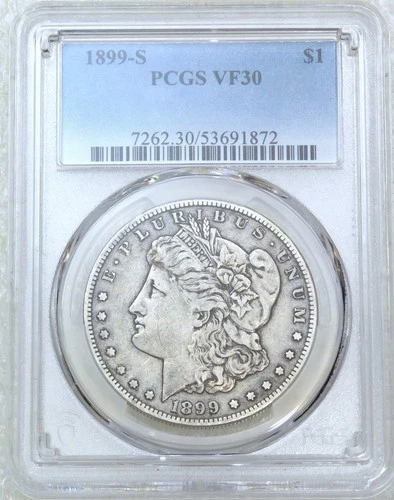 1899-S Morgan Dollar PCGS VF30 Original luster Just Graded New Holder #S170B
