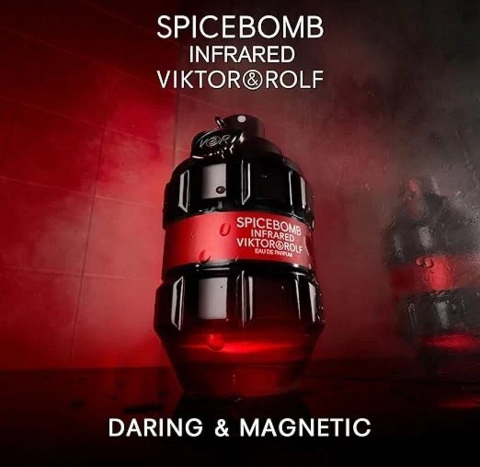 Viktor & Rolf Spicebomb Infrarrojo 3.04oz Eau de Parfume Para Hombre Nuevo y Sellado Foto 3 de 4