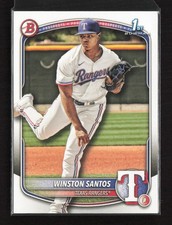 2025 Bowman Prospects #BP-121 Winston Santos Texas Rangers Near Mint or Better