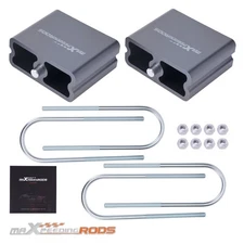 Heavy Duty 4" Drop Blocks Universal Leaf Spring Lowering Kit Complete Set