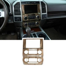 Wood grain Central Control Navigation Panel Trim Cover for Ford F150 Accessories