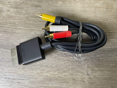 Official Microsoft Xbox 360 S Slim Audio Video AV Component Cable Cord OEM