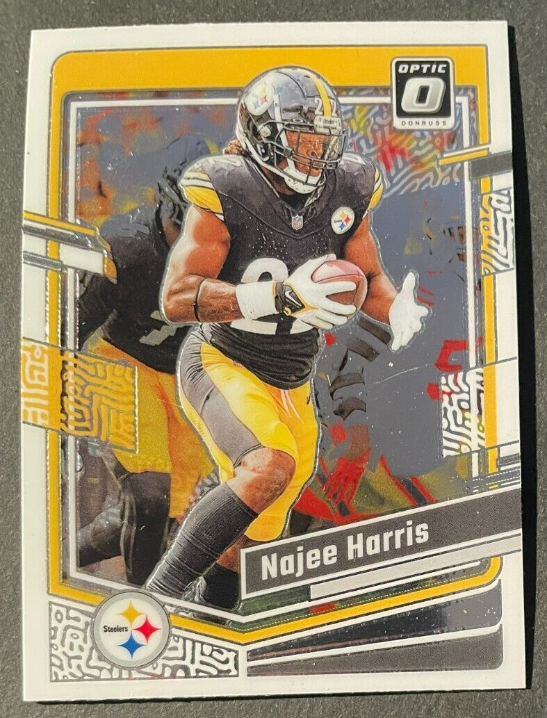 Najee Harris 2023 Panini Donruss Optic Silver Holo #165 Pittsburgh Steelers