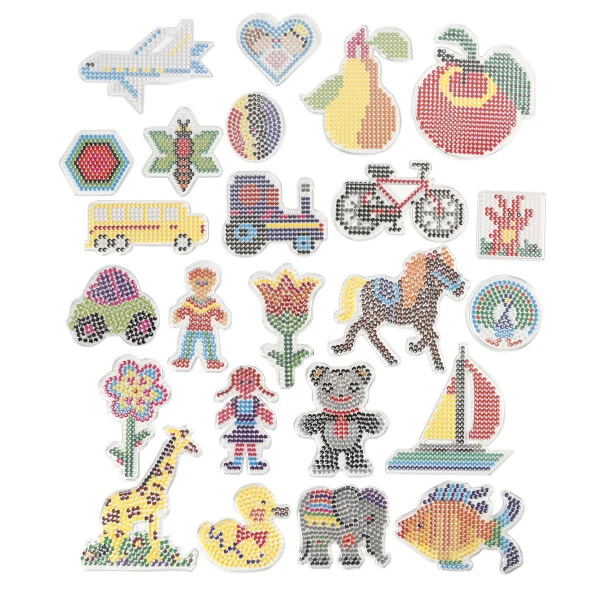 CREATIV COMPANY Bügelperlen Stiftplatten Set, 24 Stück