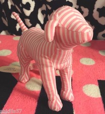 Victoria's Secret PINK Mini Dog - Pink  White Stripes - 2004, VERY RARE  NWT