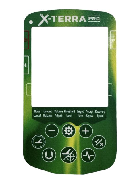 Minelab Xterra Pro Metal detector keypad surround stickers in 8 colour choice
