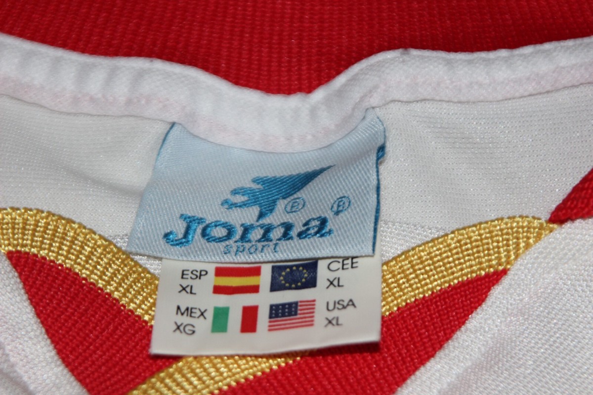 Official Vintage T-Shirt Sevilla FC Joma T/XL WWWSEVILLAFC.ES Number 4