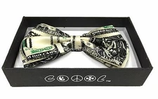 NEW Unisex Classic Clip-On Bowtie Luckey Money Neckwear Adjustable Strap