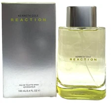 kenneth cole reaction eau de toilette 3.4oz spray scuffed box