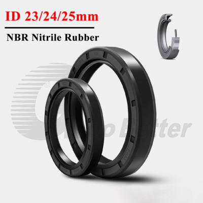 TC Skeleton Oil Seals ID 23mm 24mm 25mm Rotary Shaft NBR 70 Dual Lip Seal Ring
