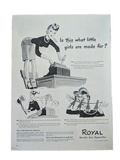 1944 Vintage Royal Typewriter Secretary Cartoons World #1 Typewriter  thumbnail