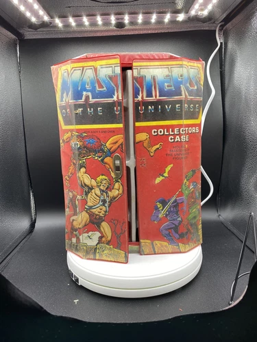 Vintage 1984  He-Man Collectors Carrying Case W/ 2 Original Trays & Handle.