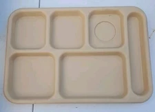 Cambro 10146CW133, Tray Camwear® 10" X 14" 6 Compartment Beige