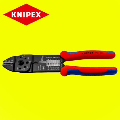 Knipex 9721215 Klemmen-Crimpzange Isolierklemmen Stecker 230 mm