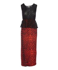 Jon & Anna Women Red Lace Maxi Dress Size L