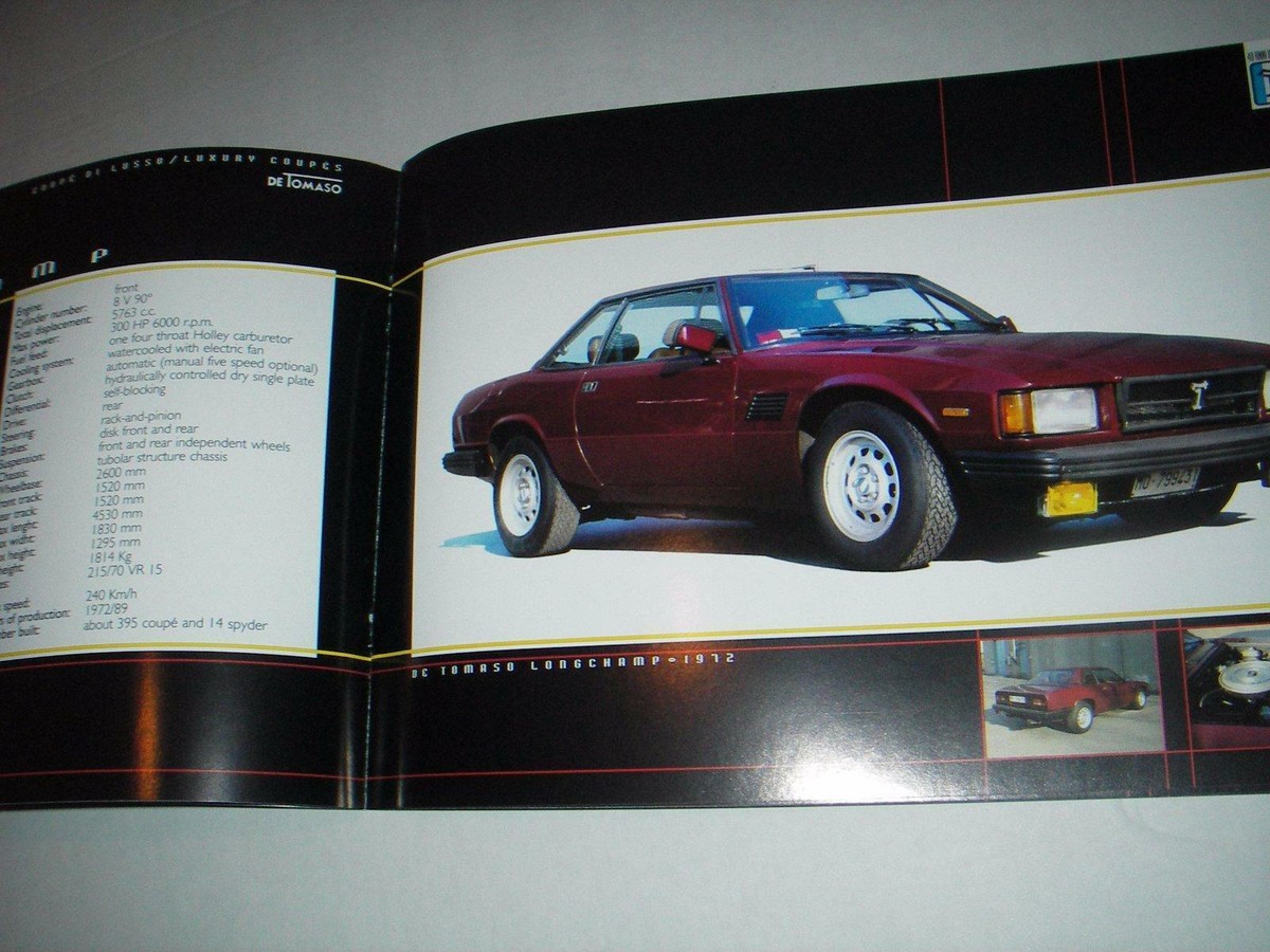 DE-TOMASO-40-years-together-1959-1999-MANGUSTA-PANTERA-20-X-15-CM 