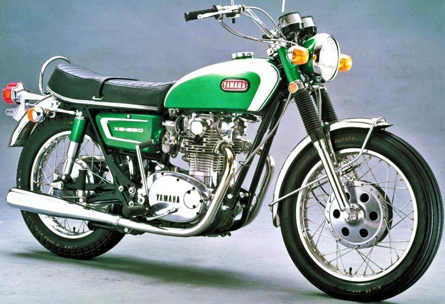 1970 1971 Yamaha 650 XS1-B White PIN STRIPING DECALS SET - Gold