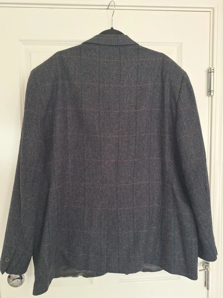 Alexander Lloyd Traje de Tweed Blazer Chaqueta Abrigo Deportivo Gris Marrón Talla 52 R Foto 2 de 4
